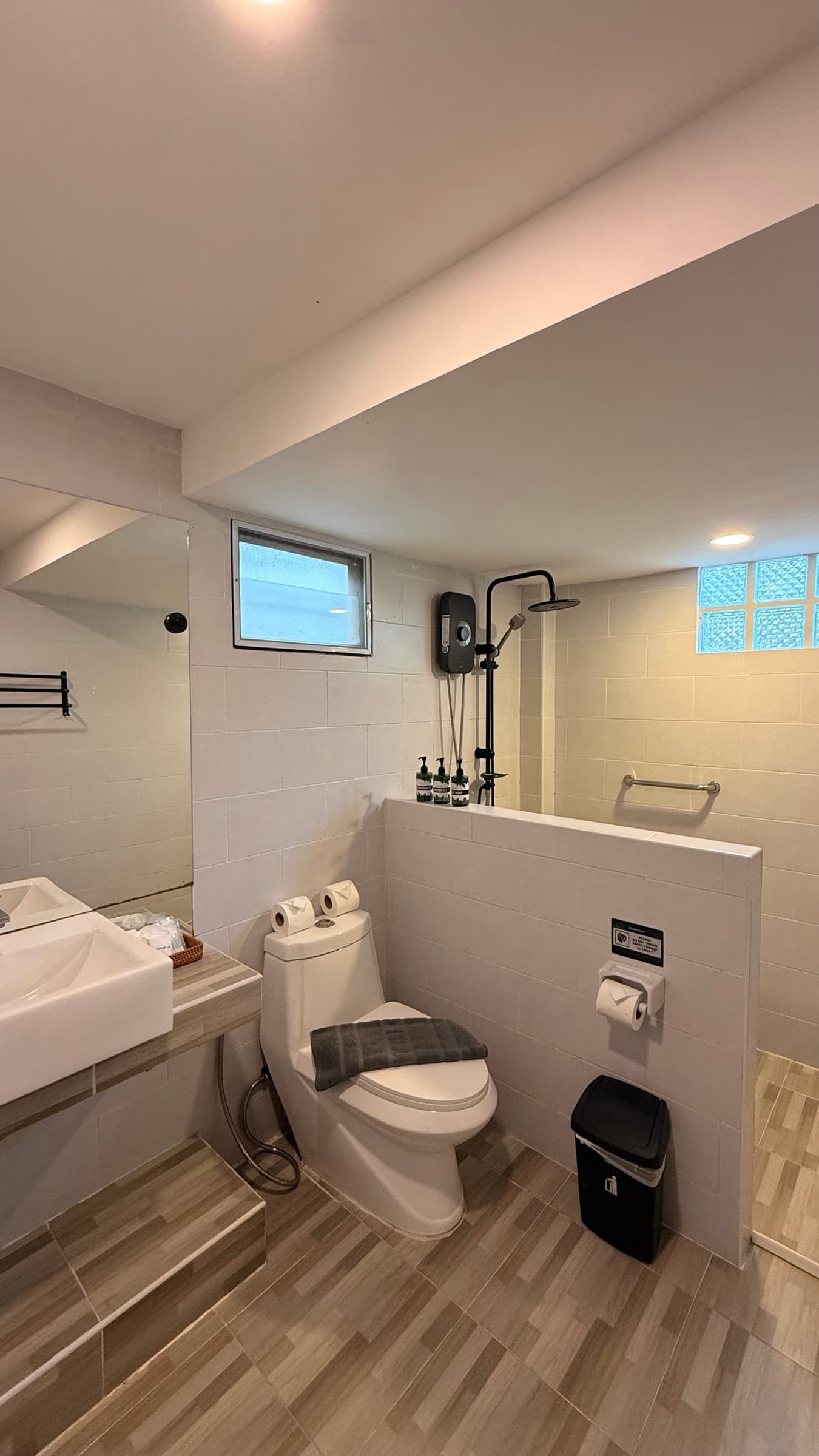 Dorm room bathroom at Wonderland Healing Center